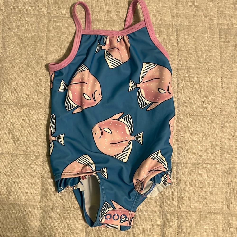 Carter’s Girls Swimsuit with Fish Print